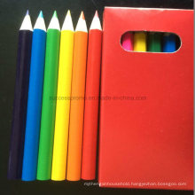 6PCS Wooden Color Pencils with Color Printing on Box